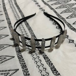 Crystal Quartz Metal Headband